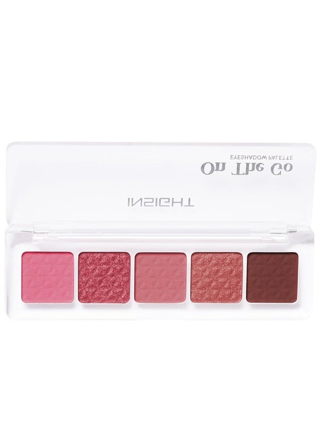 INSIGHT On The Go Eyeshadow Palette - Nora | Highly Pigmented | Silky Smooth | Crease-Free Blending | Shimmer & Matte Shades | Travel-Friendly (10g) - Image 1